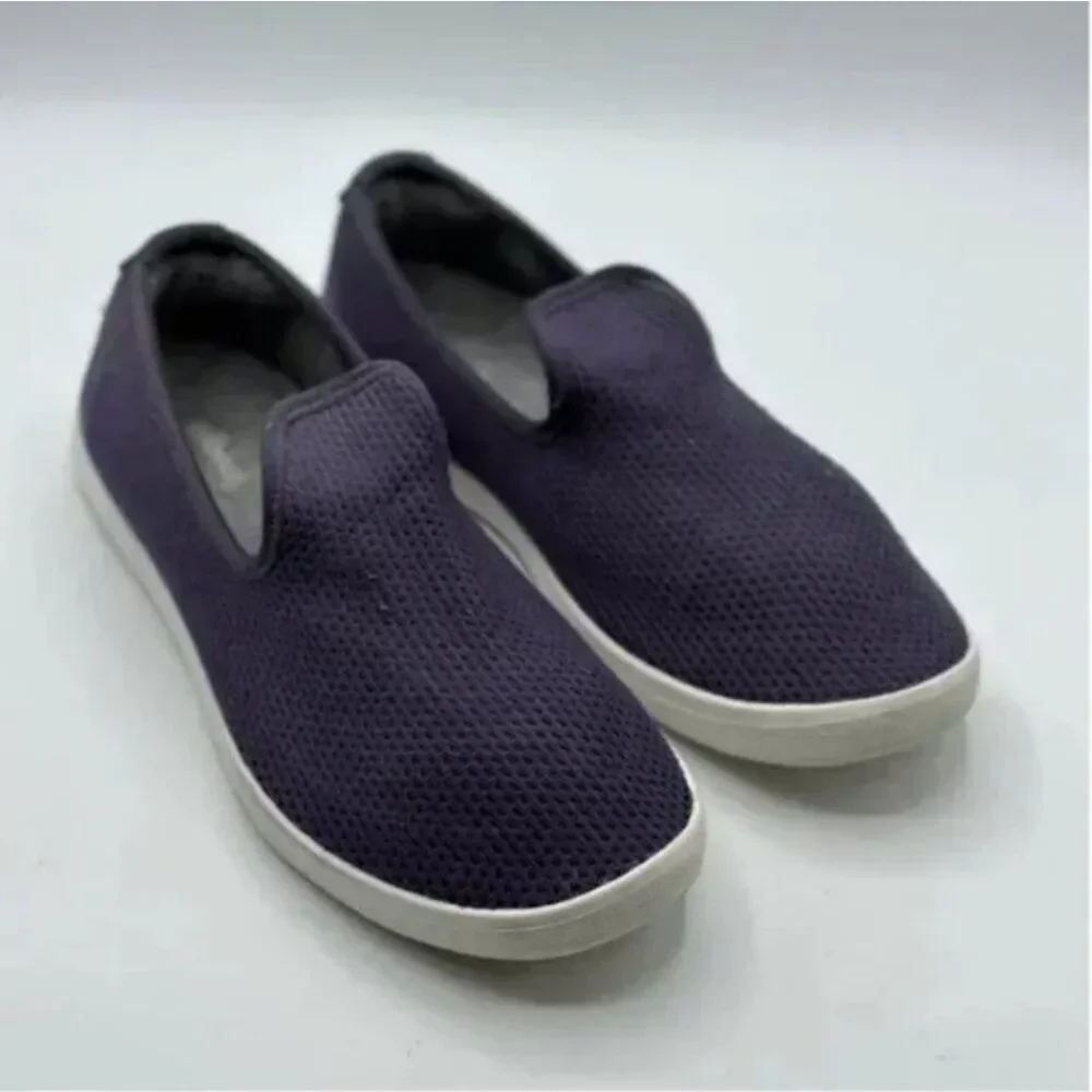 allbird's Women's Tree Loungers Slip On Sneakers/Loafers Wool Purple Size 10